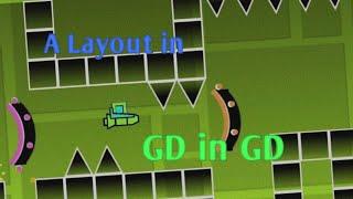 A short layout in Geometry Dash in Geometry Dash By GDVesuvius