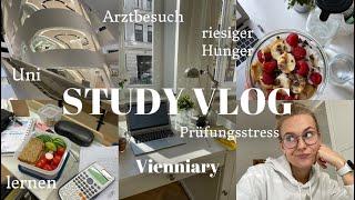 STUDY VLOG I Prüfungsstress, Lernen, Arztbesuch, mein Körper reagiert auf Stress I Kathamariie