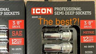 Icon 3/8 Drive Semi Deep Socket PLUS Duralast Composite Ratchet