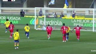 David Soria detiene el penalti a Fábio Silva, Las Palmas vs Getafe (0-0) Goles y resumen ampliado