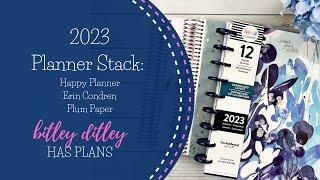 2023 Planner Stack | Ft. Happy Planner + Erin Condren + Plum Paper Planner