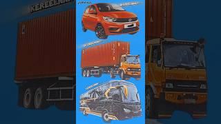 MOBIL TATA TIAGO, MOBIL TRUK TRONTON DAN MOBIL BUS GIICOMVEC #shorts