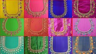 Latest Maggam Work blouse designs 2024/Maggam work blouse designs/aari work blouse designs