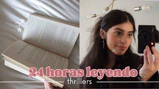 leí 4 libros en 24 horas (versión thriller) (dormí con la luz prendida)