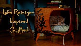 Crafting a Modern Mid Century Wooden Cat Bed | Inspired by Lotte Reiniger's Silhouettes
