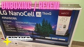 Kintips Unboxing Setup Review LG Nanocell TV UHD 4K 120HZ HDMI 2.1 Xbox Series X XSX PS5 49NANO86UNA