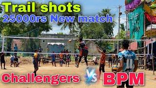 Nee 25000rs match | Bomiyarpalayam vs Challengers | Trail Shots | Mr Love Volleyball