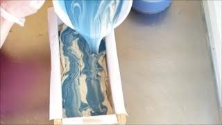 Watch me make Blue Atlantic Cold Process Soap!