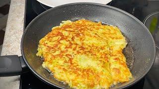 A simple zucchini recipe!Pancakes from zucchini.A delicious and quick recipe