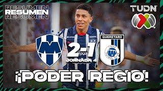 HIGHLIGHTS | Rayados de Monterrey 2-1 Querétaro | Liga Mx -AP2024 - J4 | TUDN