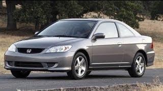 2005 Honda Civic Coupe Start Up and Review 1.7 L 4-Cylinder