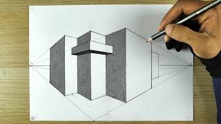 Basics of Drawing Buildings in Perspective | perspective drawing | Arts Academy HD