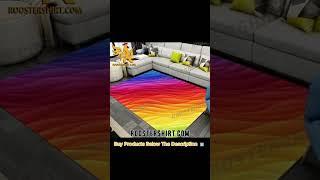 Buy Now Colorful Rainbow Rug Home Decor With Modern Style  || Roostershirt