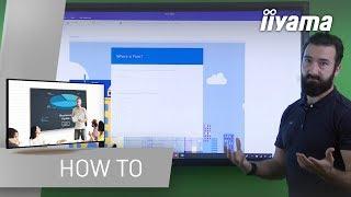 Tutorial on how to use Microsoft OneNote - iiyama 68 series/03 series large touch display