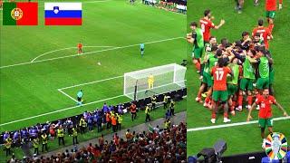 Portugal vs Slovenia Full Penalty Shootout & Celebrations (Fan View)