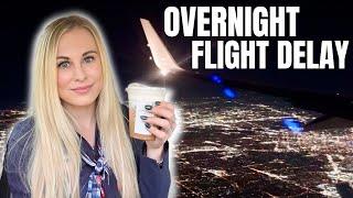 The Real Life Of A Flight Attendant | Overnight Flight Delays, 3 Day Trip