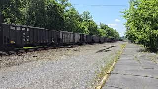 Norfolk Southern #4710 leads a coal train at Lewistown, PA (05/26/2024)