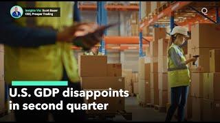 Inside the Numbers of U.S. GDP's Disappointing Second Quarter