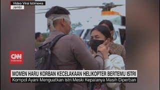 Momen Haru Korban Kecelakaan Helikopter Bertemu Istri