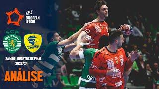 SPORTING CP (29) x (28) RHEIN-NECKAR LÖWEN | QUARTOS DE FINAL | EHF EUROPEAN LEAGUE 23/24 : ANÁLISE