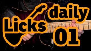 Guitar licks 01 - E minor lick with backing track