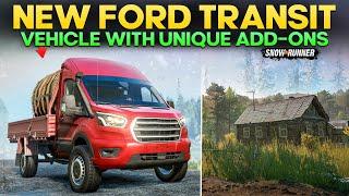 New Vehicle Ford Transit in SnowRunner with Unique Add-ons