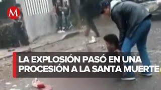 Hombre pierde el pie por explosión de pirotecnia en Veracruz