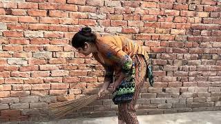 Pakistani Village Woman Cleaning Vlog _ Daily Routine Work _ Desi Aunty Hot Vlog _ Pak Family Vlog