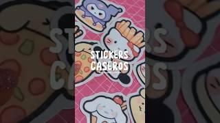 Make homemade STICKERS super easy  #sanrio #diy #crafts #tutorial #kawaii #art #drawing #otaku
