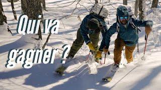 LE DERNIER SKIEUR EN HAUT DEVIENT SKI VALET - Le duel en randonnée alpine