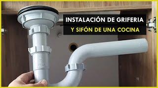 ¿Cómo instalar grifería y sifón de cocina? #Construcción