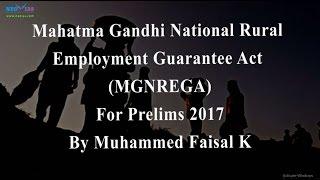 MGNREGA | Prelims 2017 Current Affairs | Government Schemes | NEO IAS