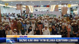 BAZNAS Provinsi Jambi Ajak Anak Yatim Belanja Kebutuhan Lebaran