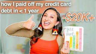 HOW TO PAY OFF CREDIT CARD DEBT (I paid off over $20K in 11 months) // debt free journey