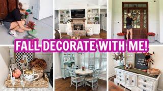 FALL DECORATE WITH ME 2024 | CLEANING MOTIVATION + DECORATING FOR FALL