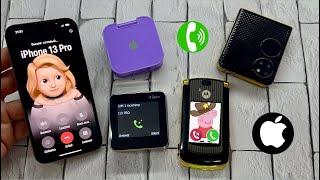 iPhone 13Pro Calling on Phones from China i19pro + i16pro + Motorola Razr V8 gold + Flip P21