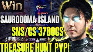 Treasure HUNT PVP 2v8! | SAURODOMA ISLAND Sns/GS 3700GS! - Throne And Liberty