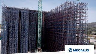 How to build an automated clad-rack warehouse? Timelapse - Interlake Mecalux