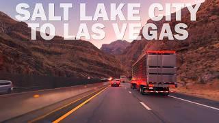 4K Driving from Salt Lake City to Las Vegas - Full Road Trip