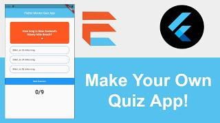 Flutter - Full Quiz App Tutorial (For Beginners + with Different Functionalities)