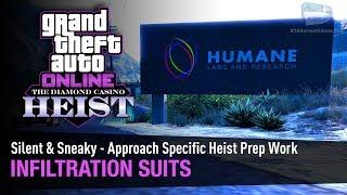 GTA Online The Diamond Casino Heist - Heist Prep: Infiltration Suits [Silent & Sneaky - Solo]