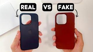 Fake vs Real iPhone Leather Case