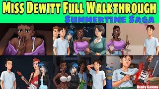 Miss Dewitt Walkthrough Summertime Saga 0.20.1 || Miss Dewitt Complete Storyline