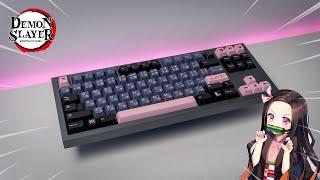 Nezuko Themed Keyboard | End Game Iron180 + JTK Night Sakura w/ Alpacas | Typing Sounds [Weeb Keeb]