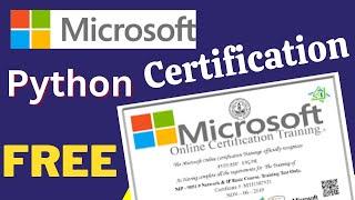 Microsoft Free Python Certification Course With Project | Free Full Python Course