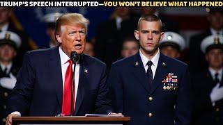 An Airman Interrupts Trump’s Speech – What He Says Leaves Everyone Silent
