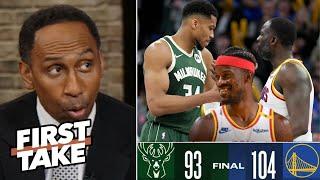 FIRST TAKE | I'm WRONG the Warriors they're REAL - Stephen A on Butler, Dubs def Bucks without Steph