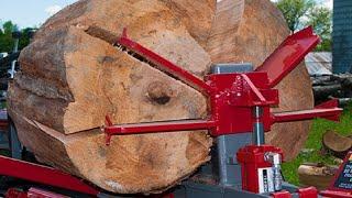 Dangerous Homemade Firewood Processing Machine, Fastest Homemade Wood Chipper Machine, Wood Splitter