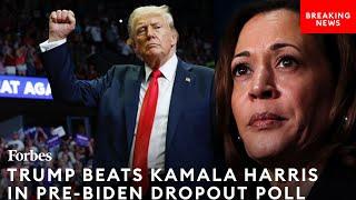 BREAKING NEWS: Trump Holds Lead Over Kamala Harris In Pre-Biden Dropout HarrisX/Forbes Poll