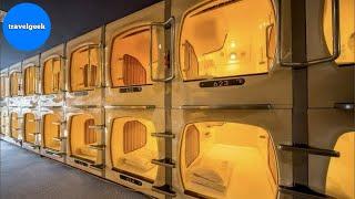 I Stayed in Japan's Cheapest Capsule Hotel like a Spaceship | A-Gate Hotel